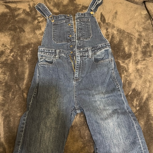 Lucky Brand Bridget Crop Flare Overall - Picture 8 of 8